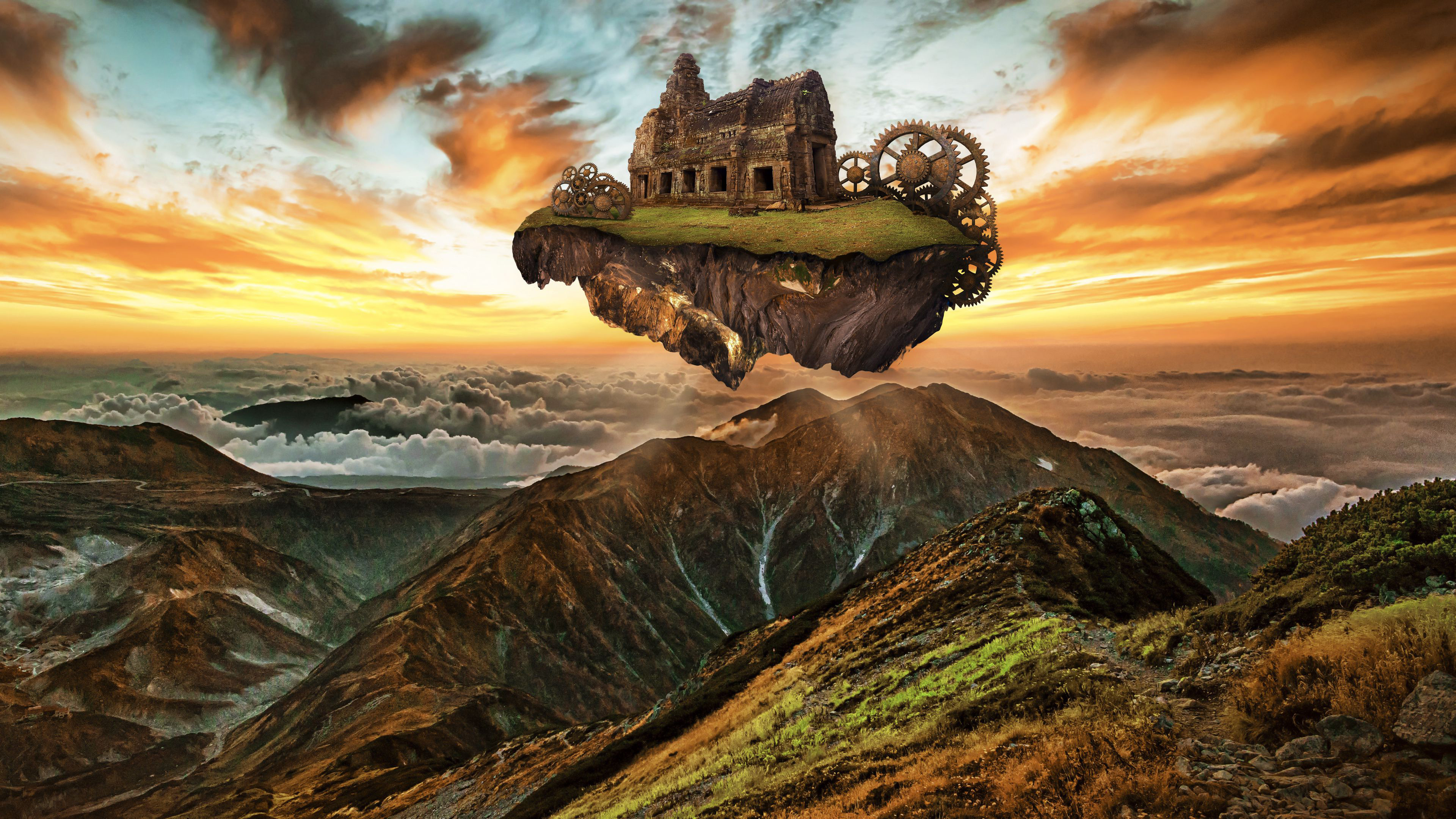 Technical marvel a Steampunk snail in the middle of a fantastical landscape  very detailed the form of the snail the spiralled house her bod... - AI  Generated Artwork - NightCafe Creator