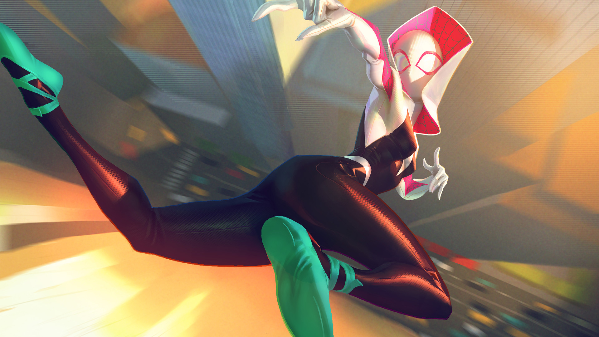 SpiderMan Into the SpiderVerse movie  Miles Morales Spider Gwen and  Spiderman 4K wallpaper download