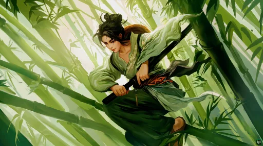 Download Bamboo Samurai Remastered 4K Live Wallpaper