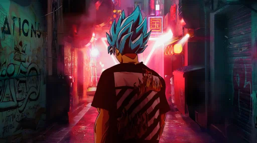 Download Goku In Streets Live Wallpapers
