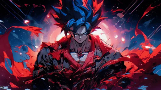 Download Goku Epic Red Live Wallpaper