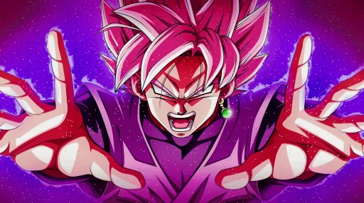 Download Rose Fury: Goku Black Live Wallpaper