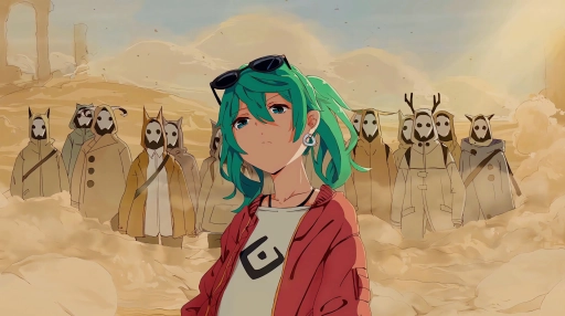 Download Hatsune Miku in Sand Planet Live Wallpaper