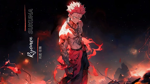 Download Red Ryomen Sukuna Live Wallpaper