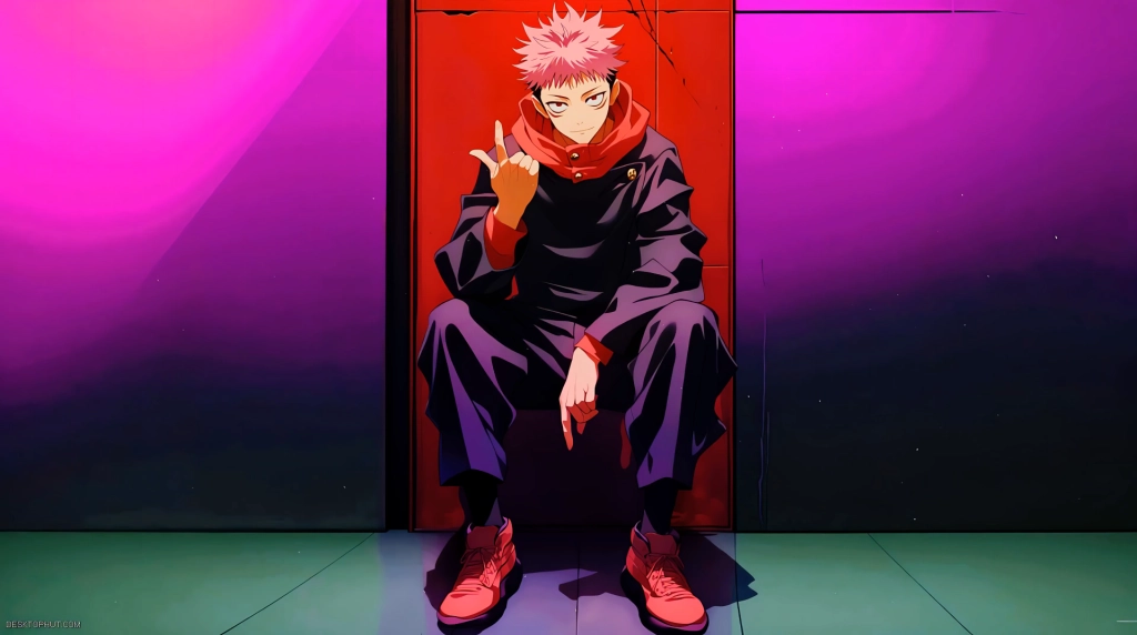 Download Jujutsu Kaisen: Yuji Itadori RGB Live Wallpaper