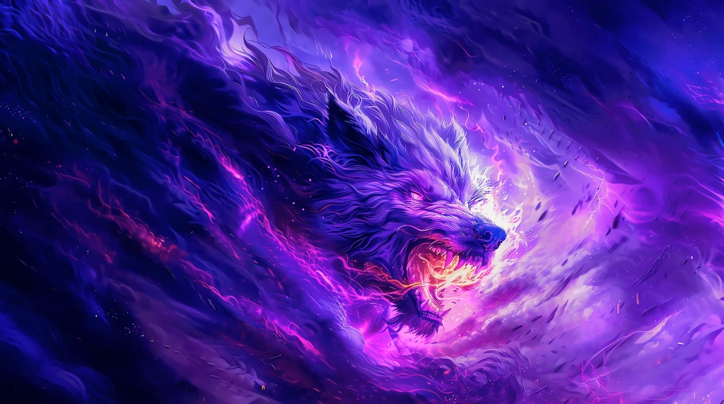 Download Purple Wolf Live Wallpaper