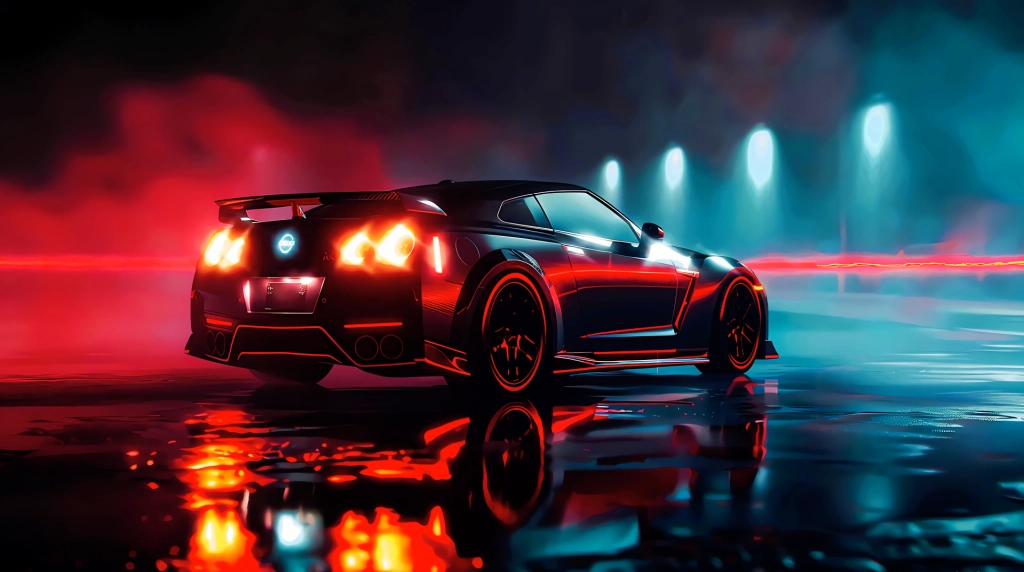 Download Black Nissan Live Wallpaper