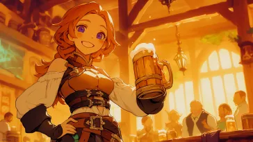 Download Cute Tavern Maid Live Wallpaper