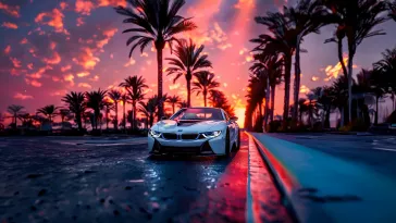 Download Bmw in Miami Live Wallpaper