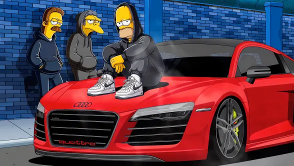 Download Simpsons - Audi Quattro Live Wallpaper