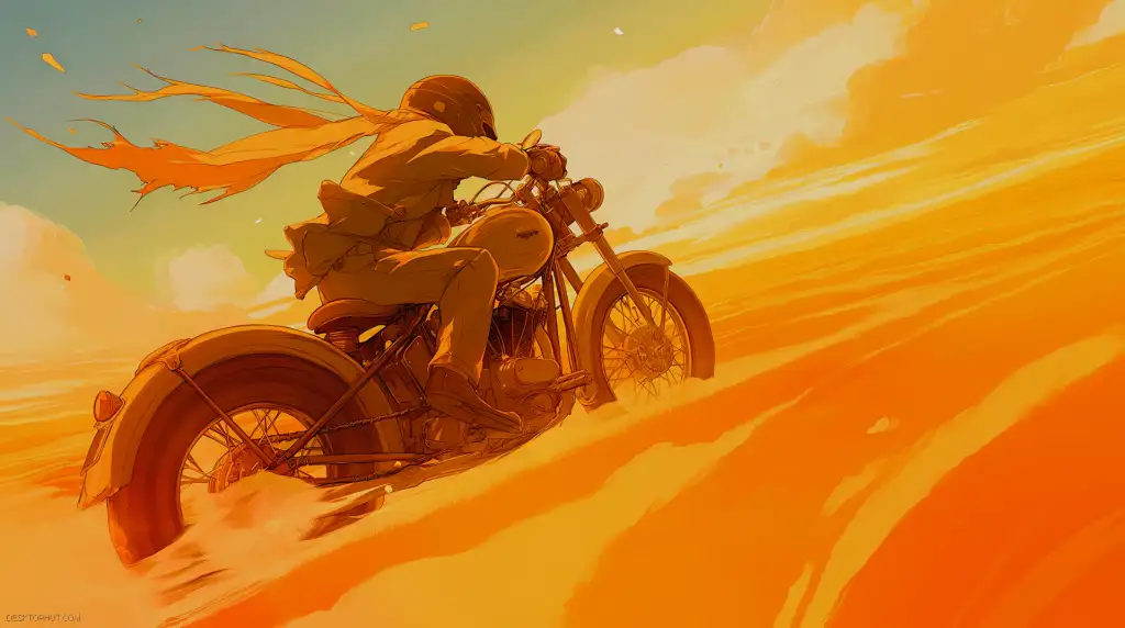 Download Kino Journey Motorcycle Desert Live Wallpaper