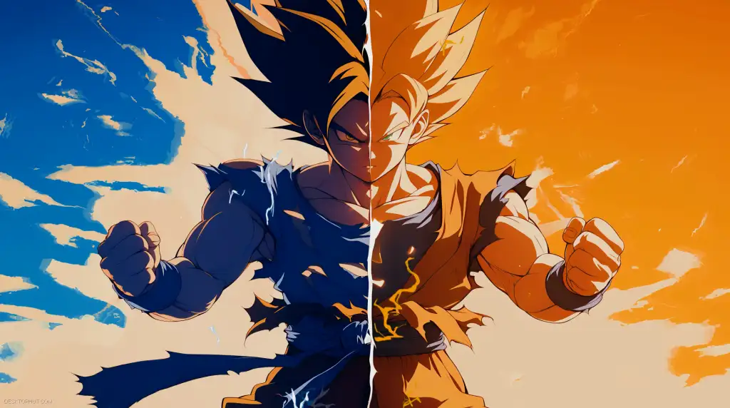 Download Goku Super Saiyan Power-Up Split Live Wallpaper