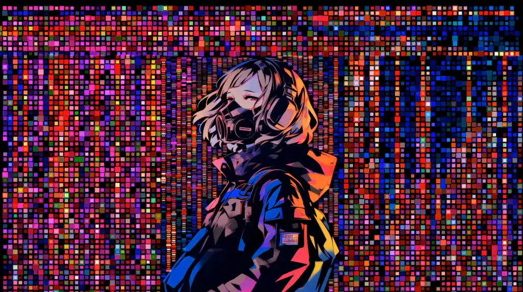 Download RGB Matrix Girl Live Wallpaper