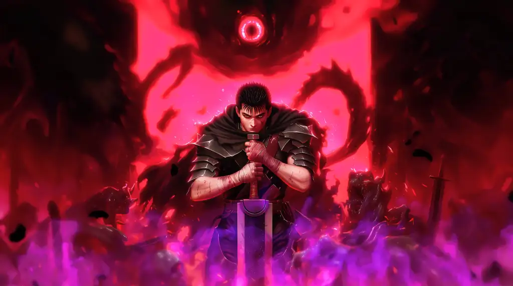 Download Berserk Guts Red Eye Live Wallpaper