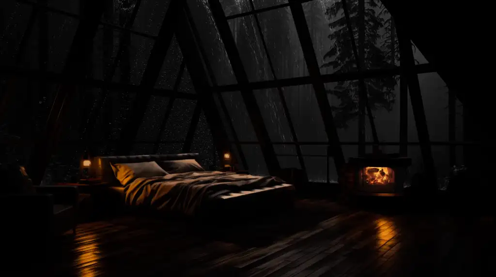 Download Night Rainy Room 4K 60fps Live Wallpaper