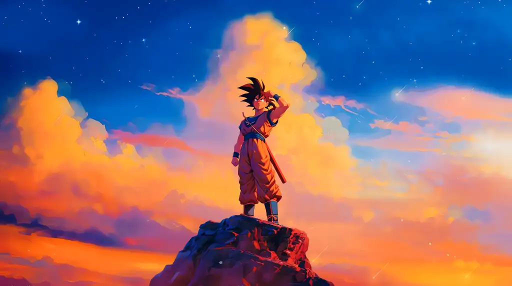 Download Goku Abstract Paint Live Wallpaper