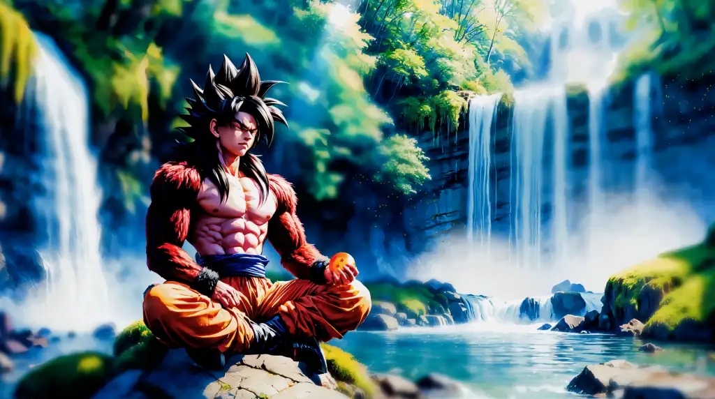 Download Meditating with Goku in Dragon Ball GT - Live Wallpaper