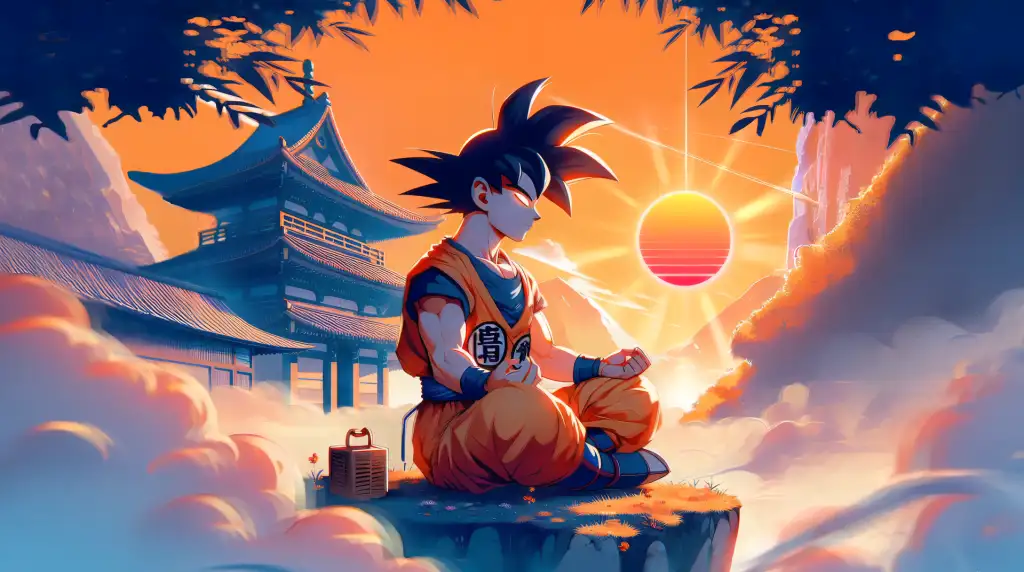 Download Meditating with Goku in Dragon Ball Z - Live Wallpaper