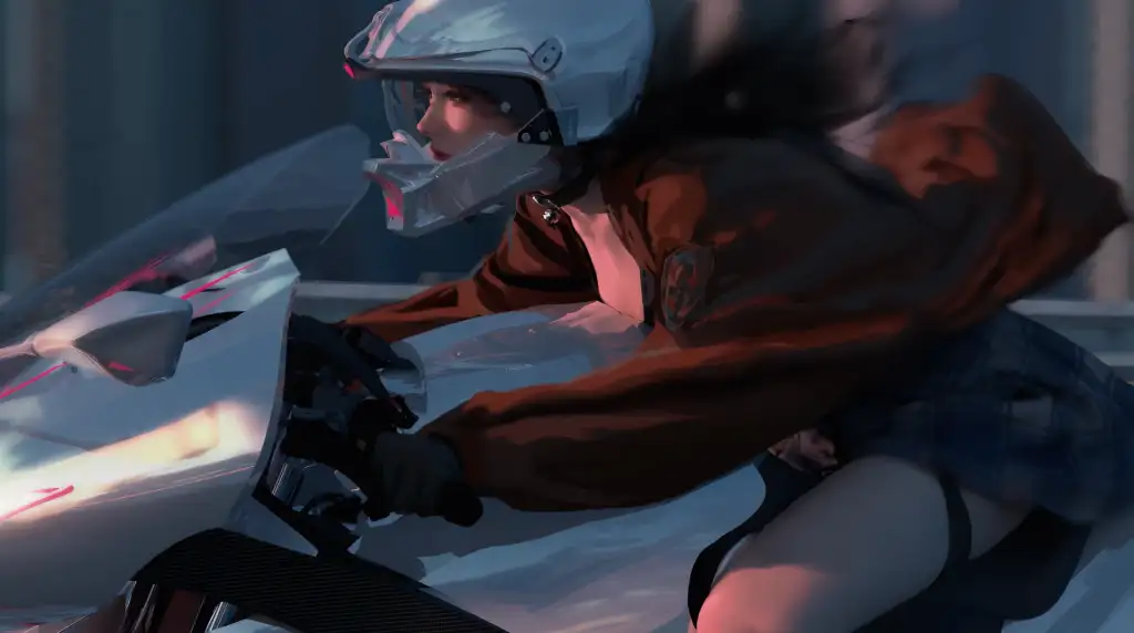 Download Girl on Bike - Live Wallpaper