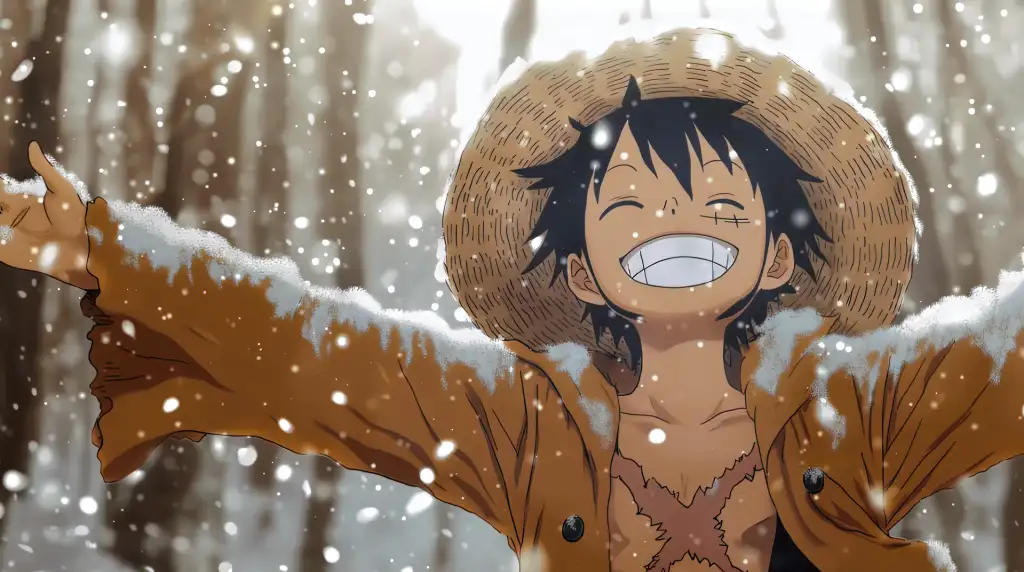 Download Luffy Winter Happyness Live Wallpaper