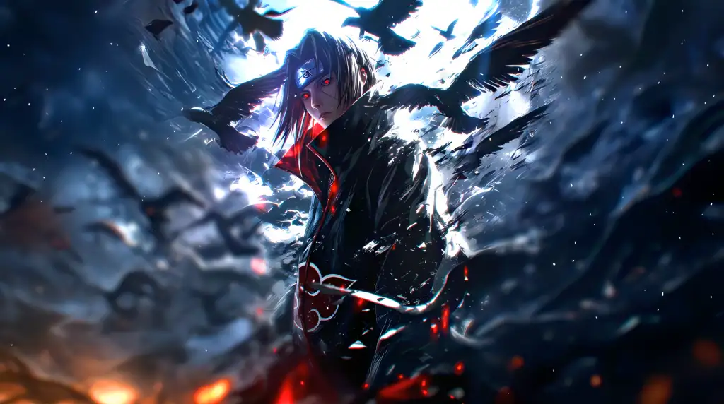 Download Sharingan and Dark Crows Live Wallpaper