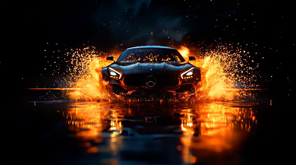 Download Mercedes Sparks in Motion Live Wallpaper