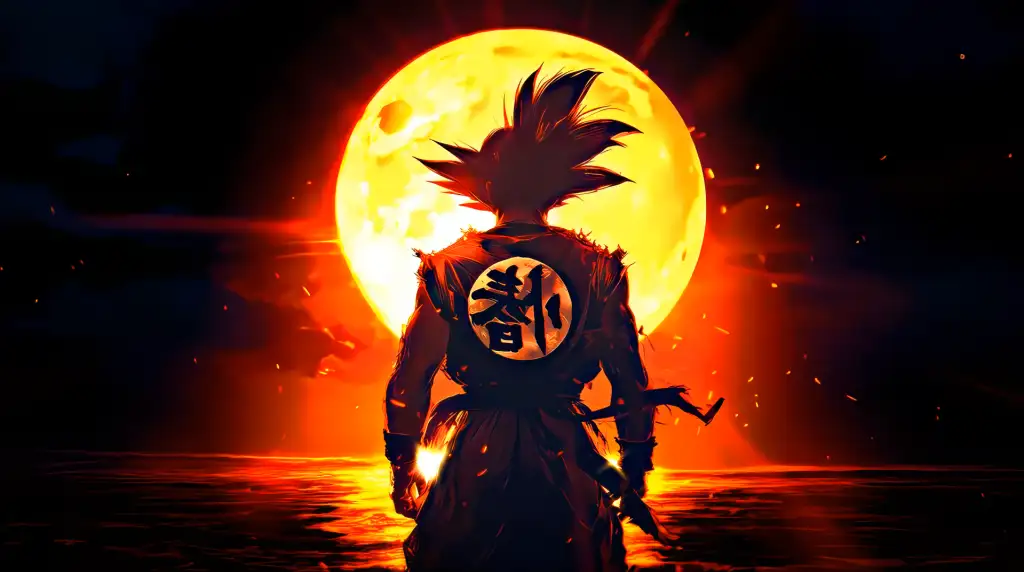 Goku Dark Glowing Eyes Live Wallpaper - DesktopHut