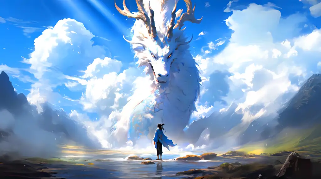 Download Dragon in the White Clouds Live Wallpaper