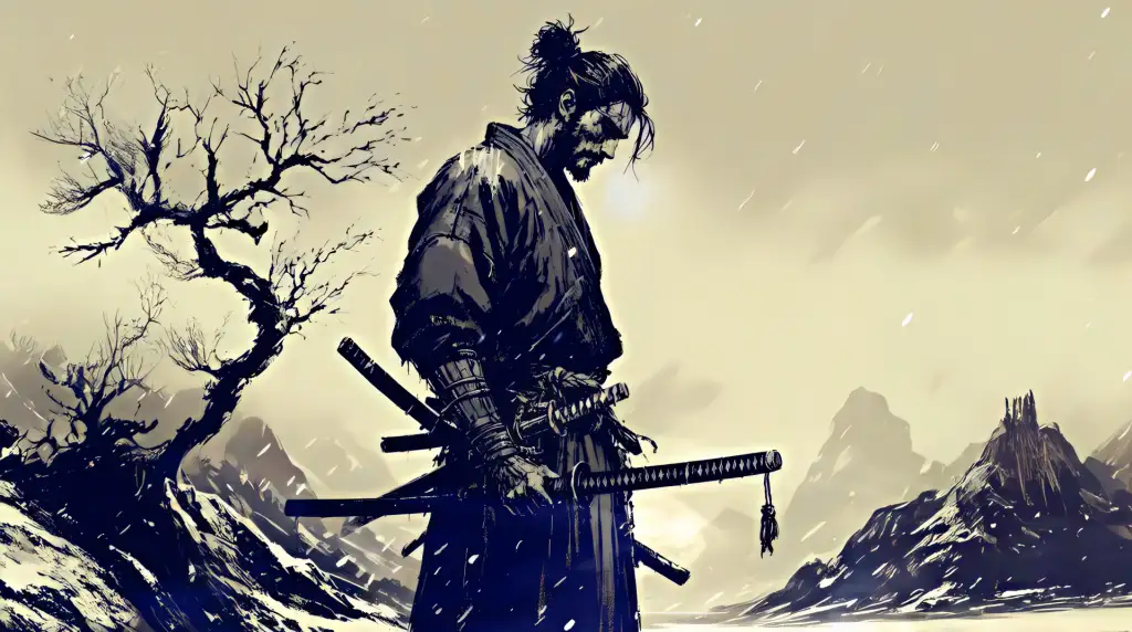 Download Samurai in Winter Silence Live Wallpaper