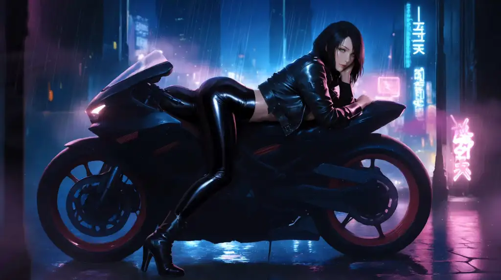 Download Girl on Bike Live Wallpaper