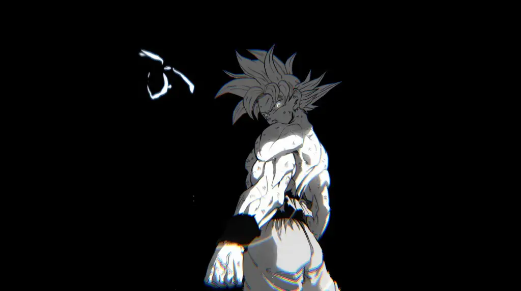 Download Goku Power - Black and White Live Wallpaper