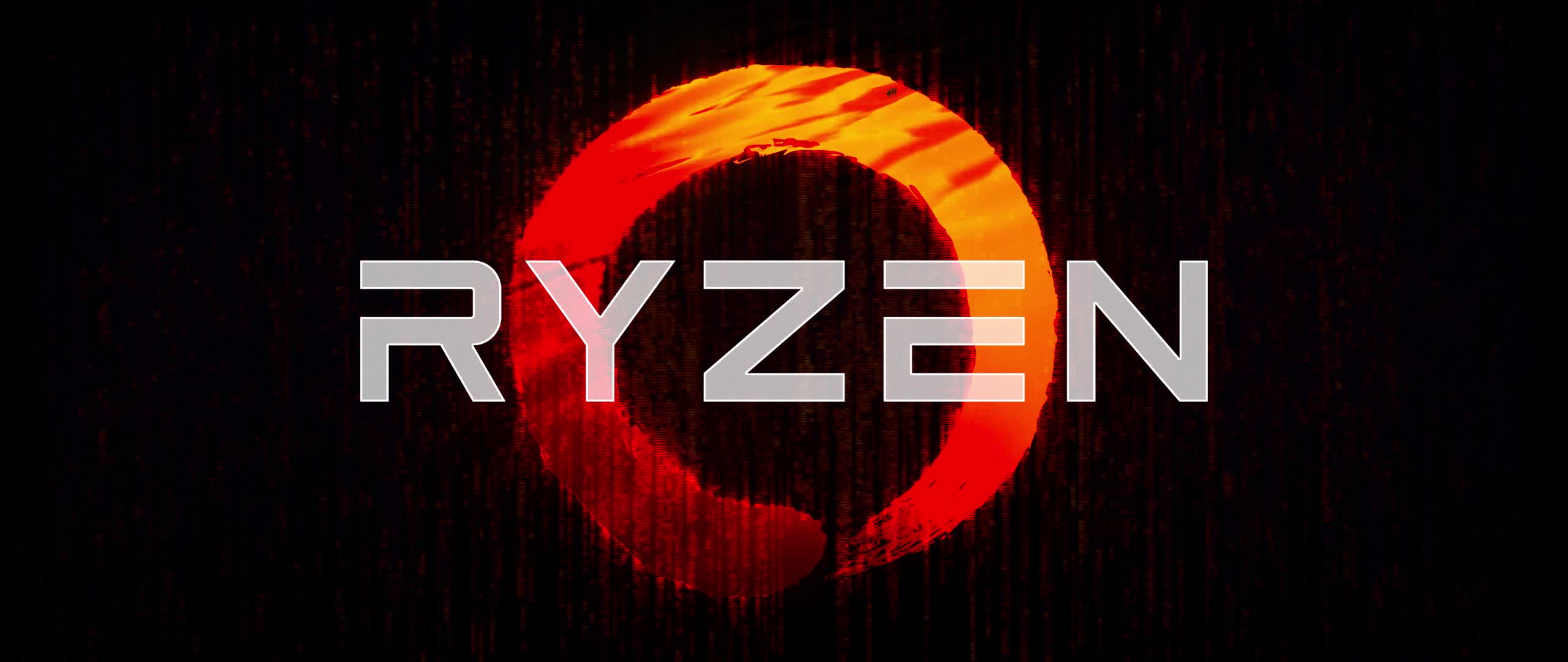 Download AMD Ryzen Glich HD UltraWide Live Wallpaper