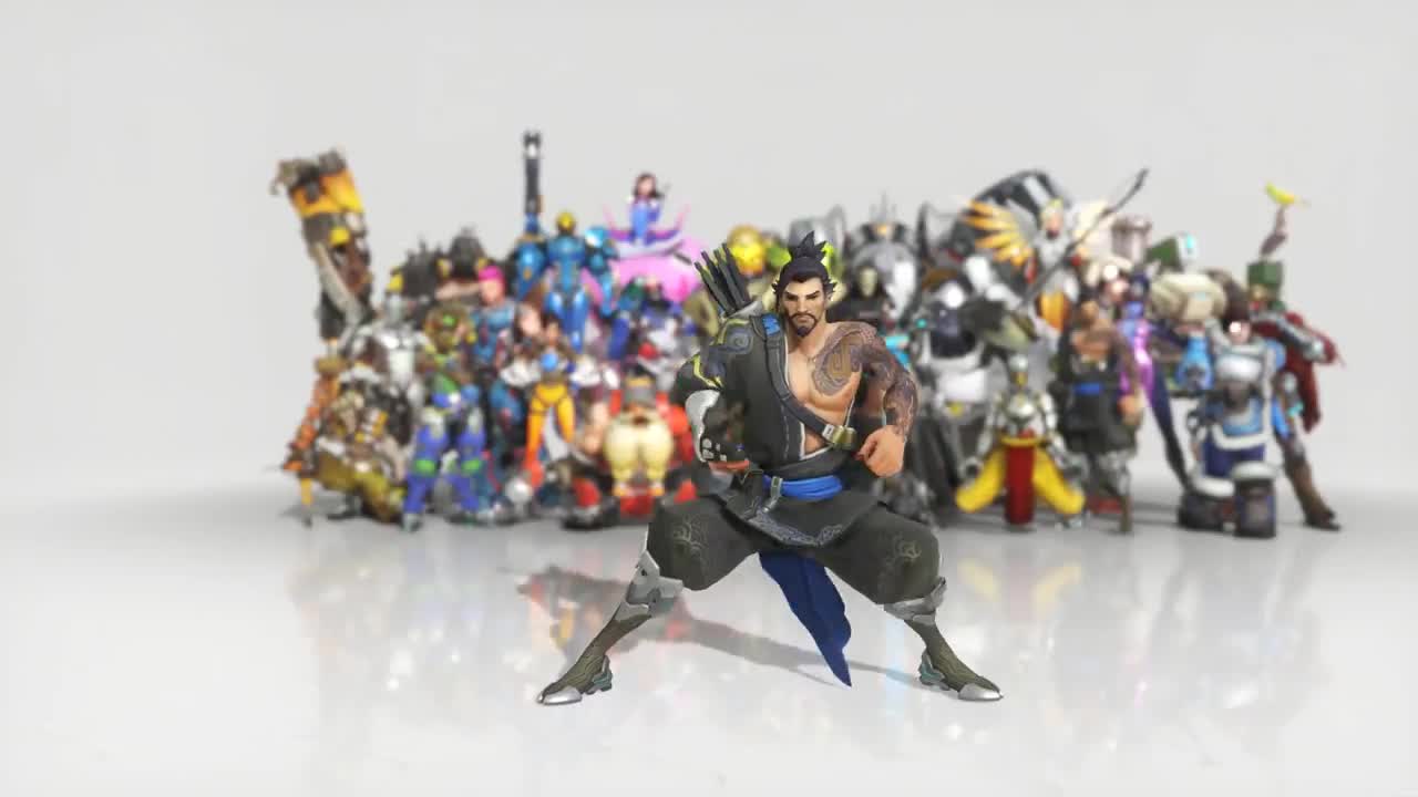 Download Overwatch Hanzo Dance Emote Animated Wallpaper 1080p FULLHD