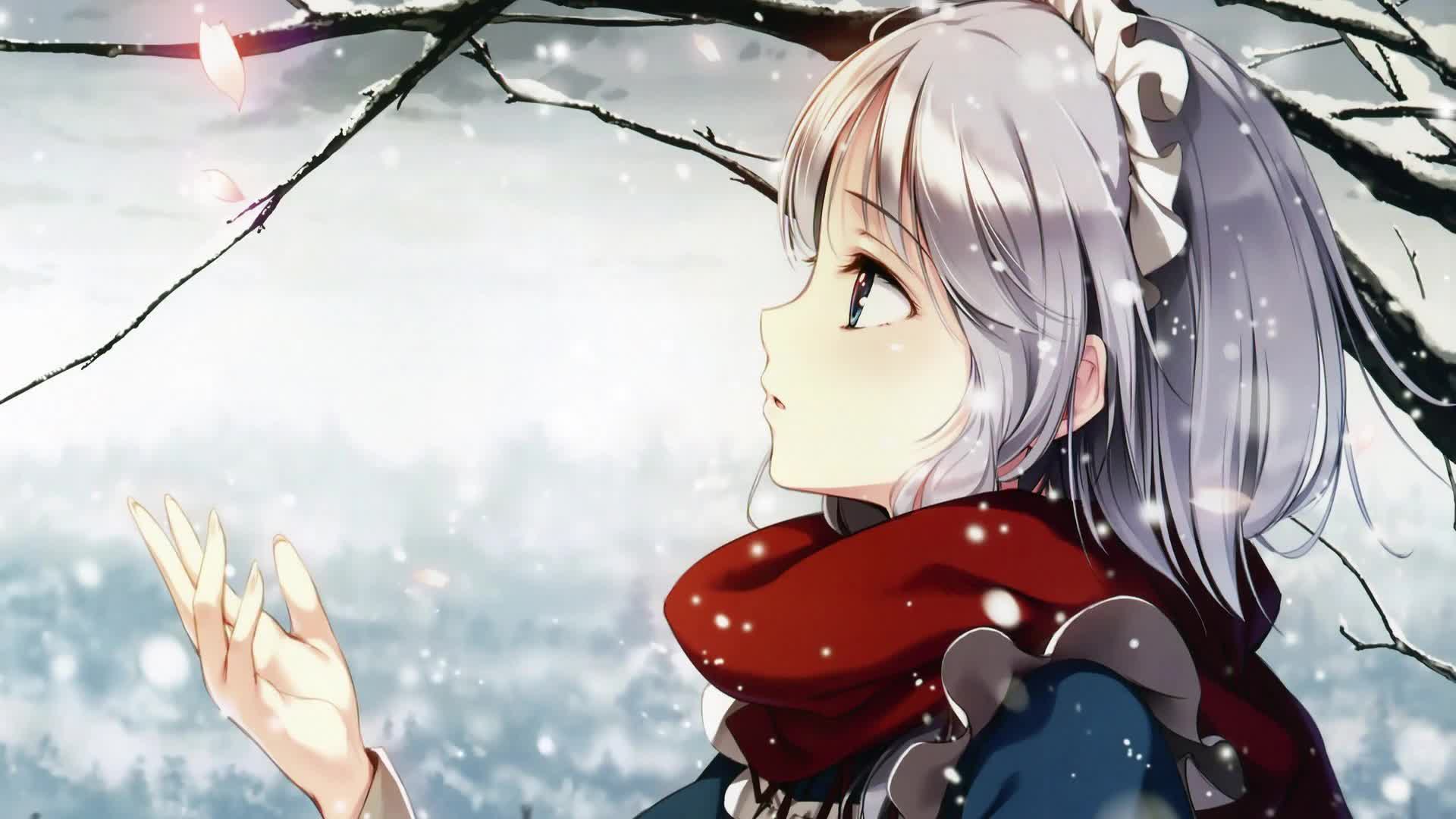 Download Girl In Snow Anime Live Wallpaper