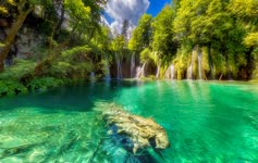 Download Plitvice  Croatia  Parks  Lake  Waterfall  Live  Wallpaper