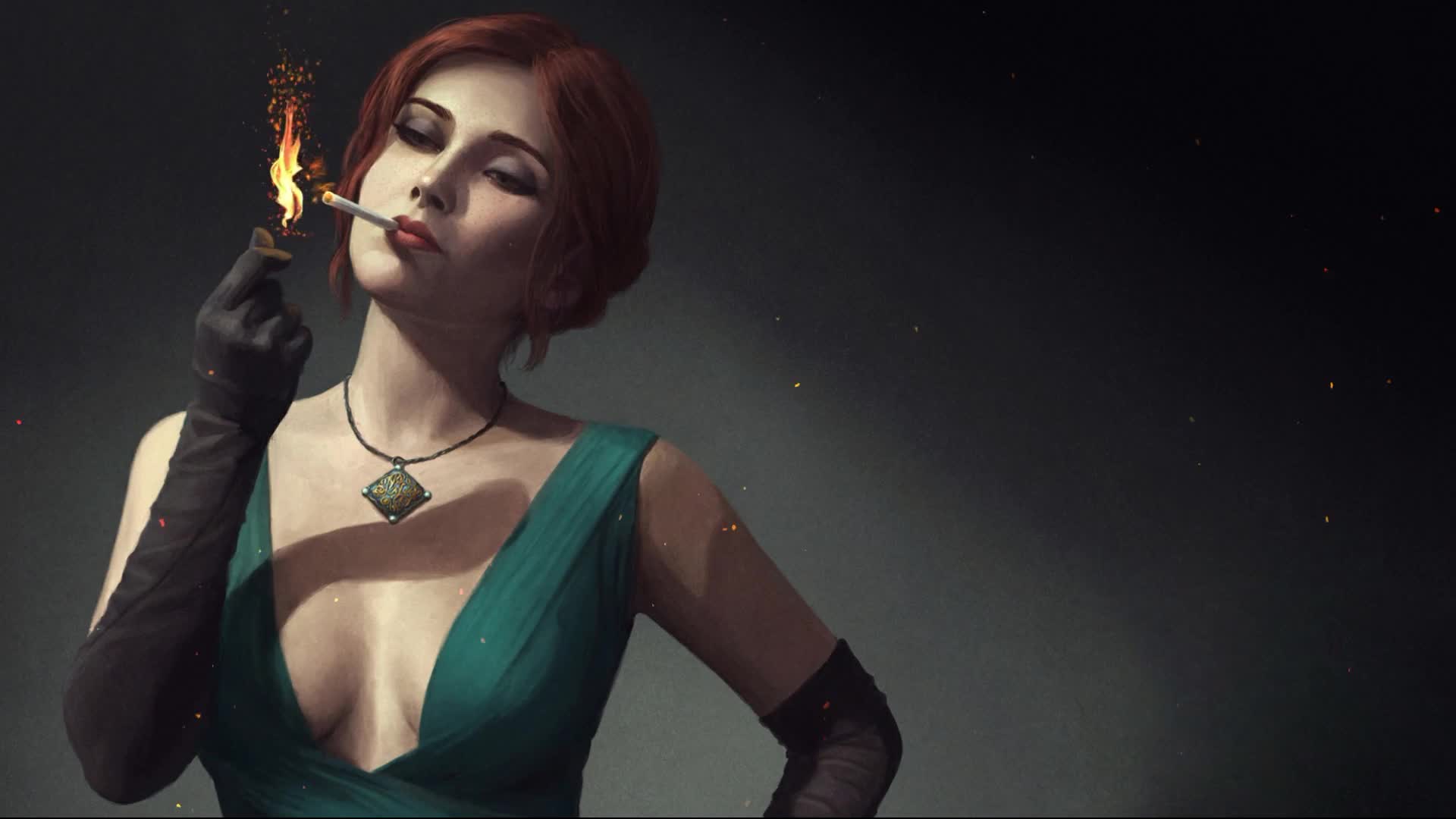 Download Witcher  Triss  Vintage  Live  Wallpaper