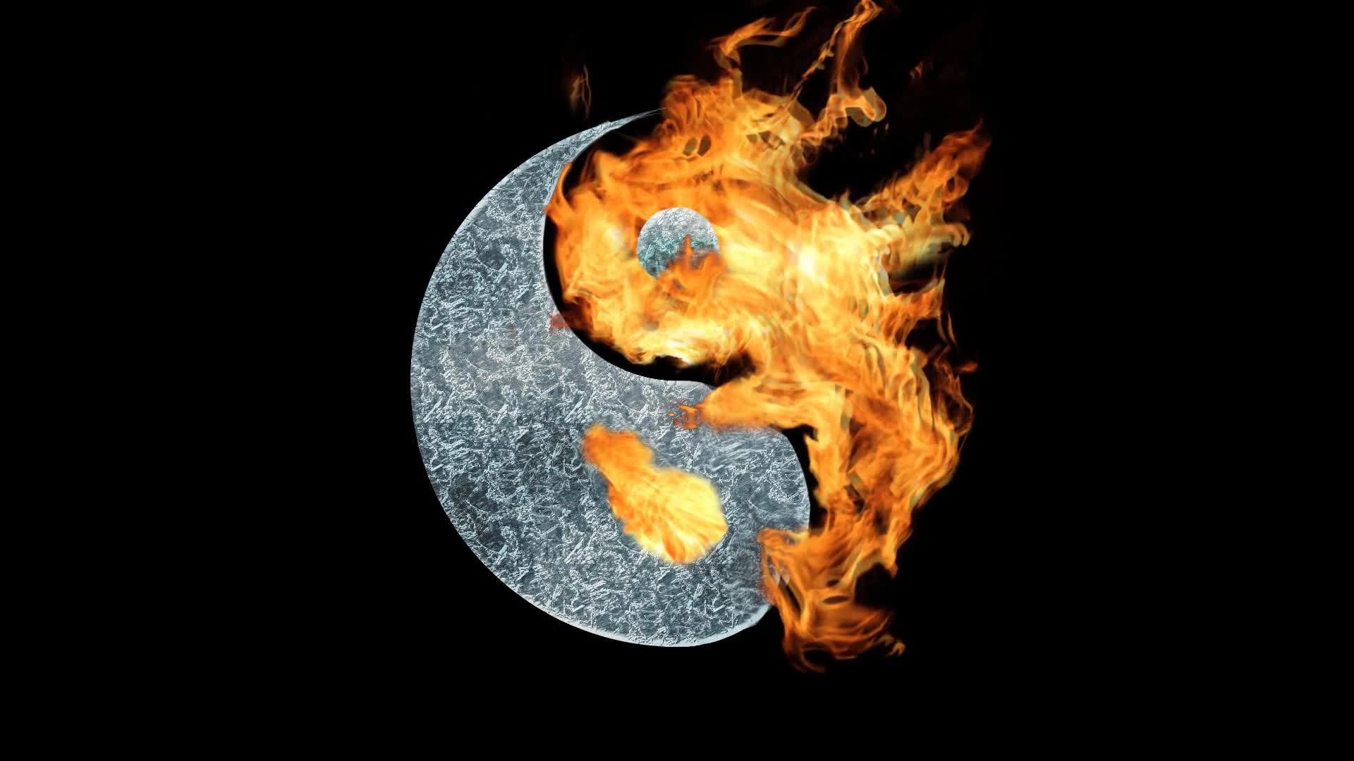 Download Yin  Yang  Flame  Abstract  Live  Wallpaper