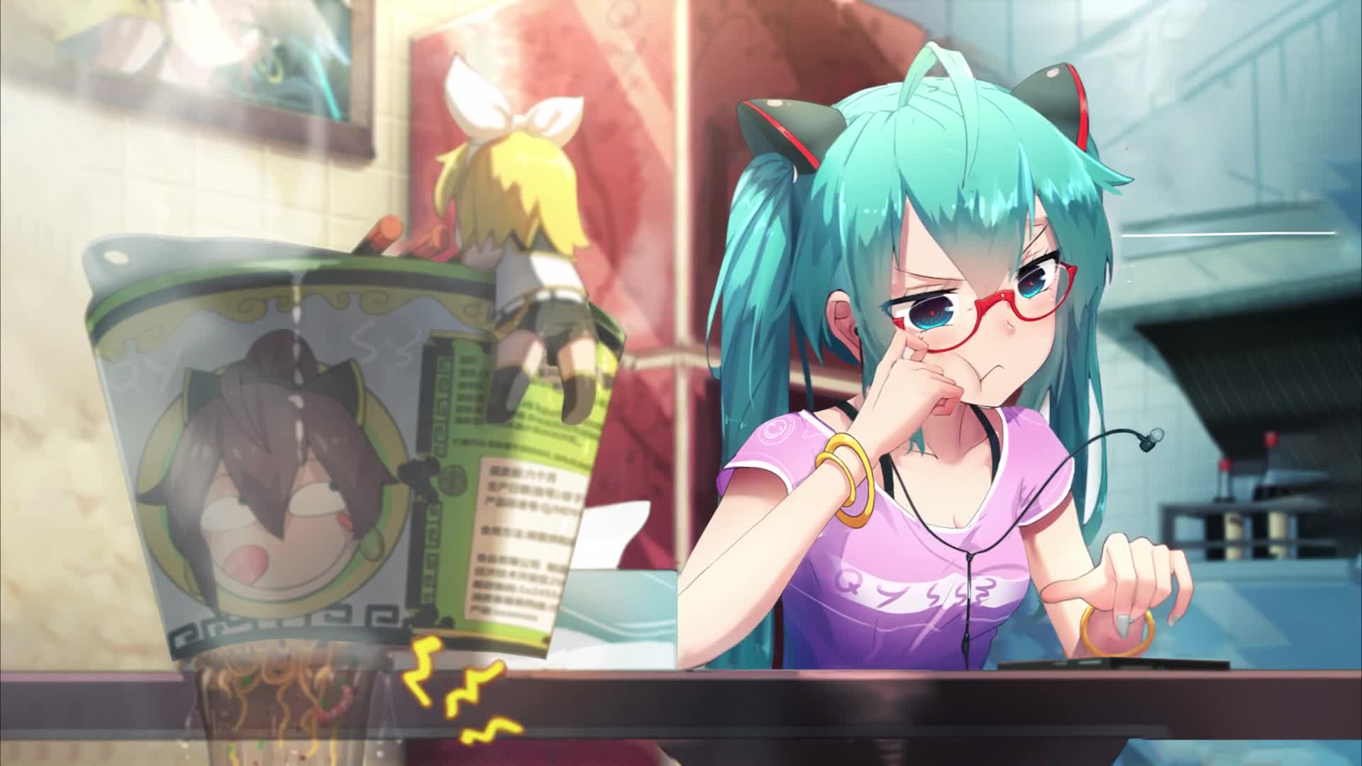 Download Anime Hatsune Miku Using Smartphone Live Wallpaper