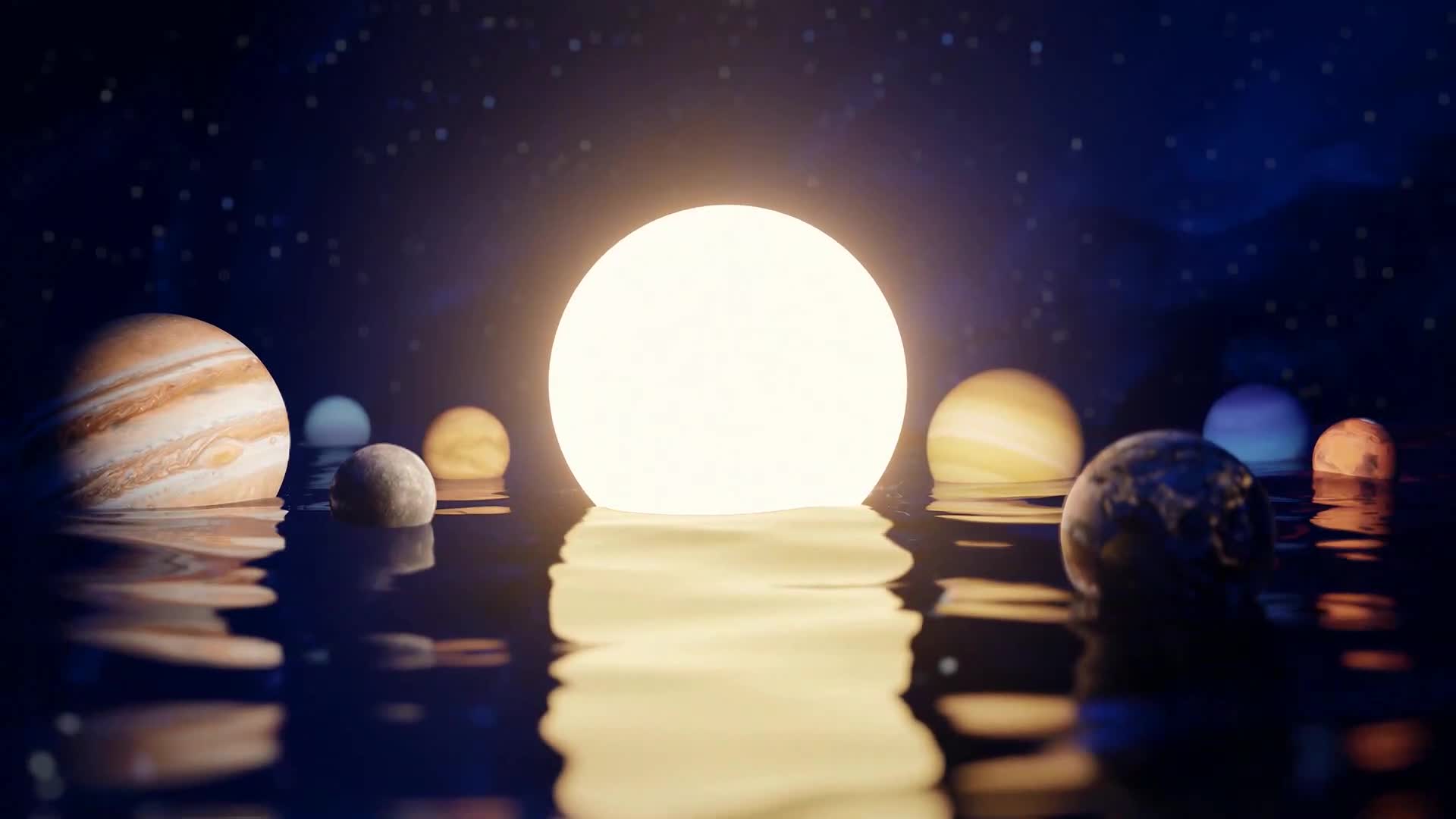 Download Solar System in Ocean Live Wallpaper