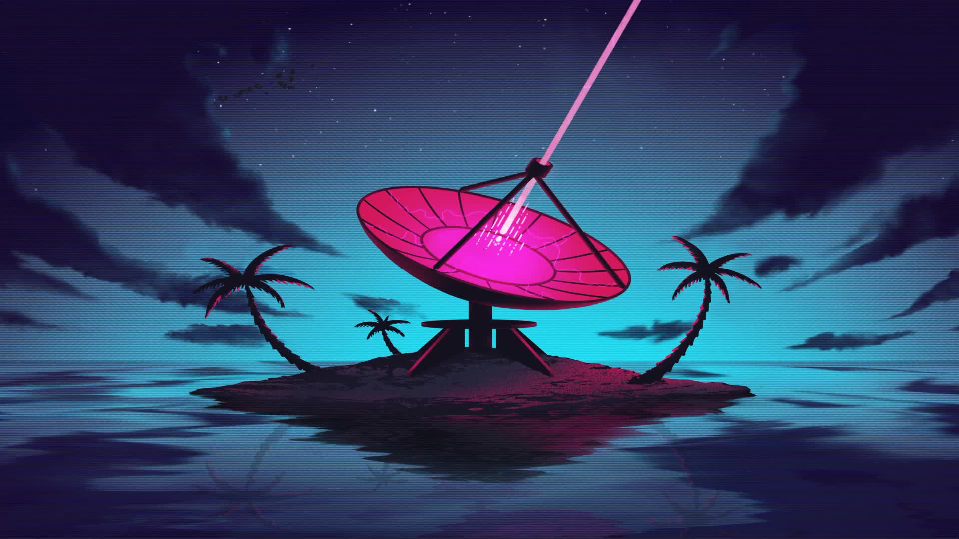 Download Retro Island HD Live Wallpaper