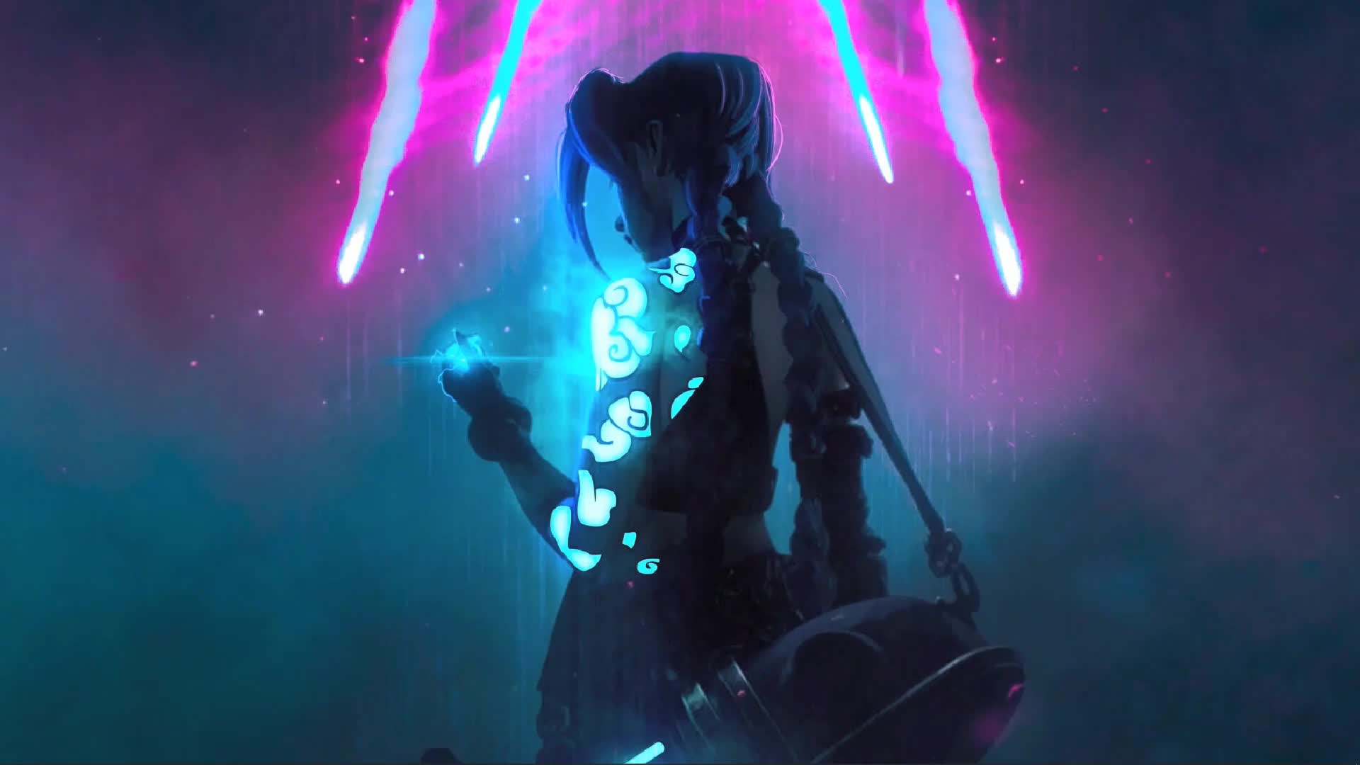 Download Cool League Of Legends Game Jinx Live Wallpaper