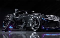 Download Live Wallpaper Black Panther Bugatti