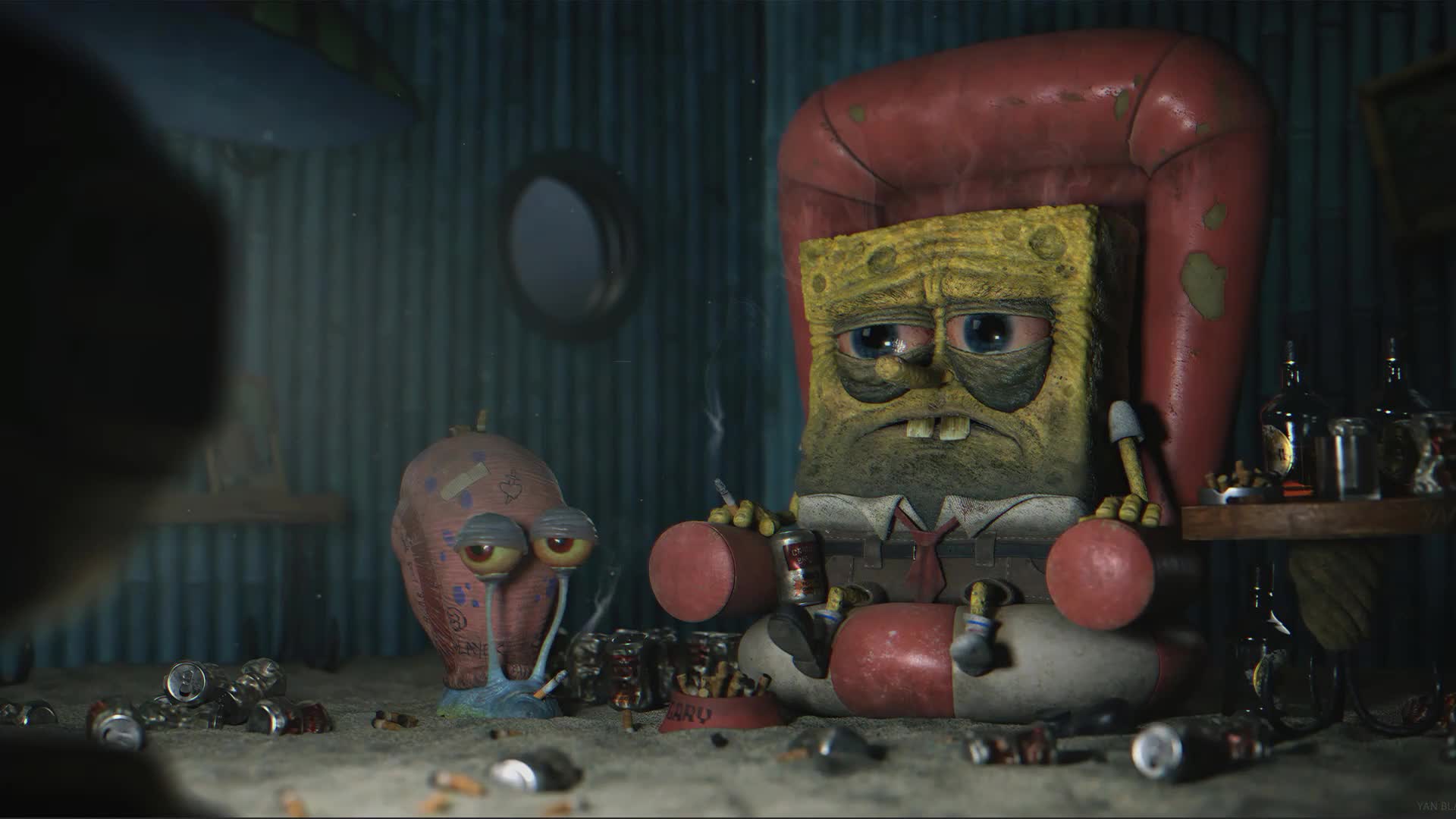 Download Tired Of Life - Depression Spangebob Live Wallpaper