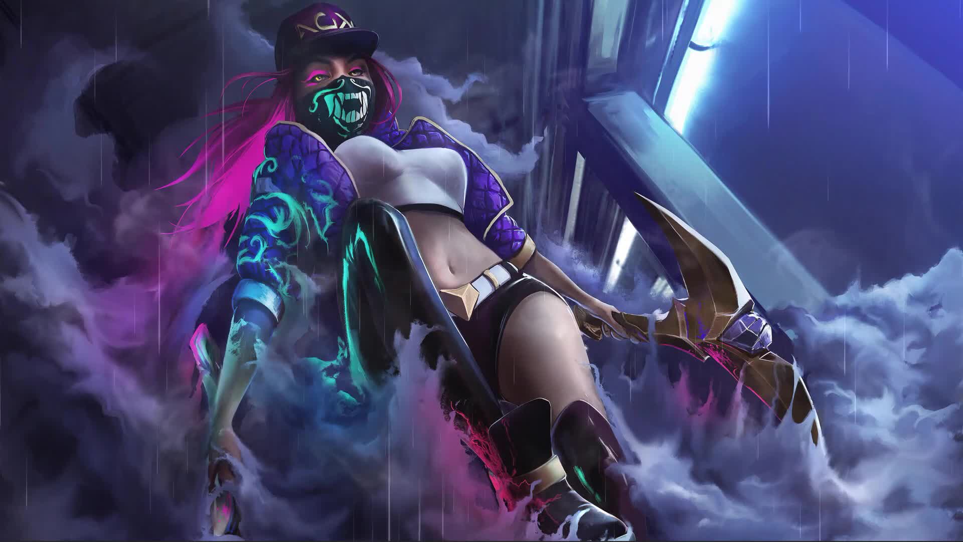 Download Kda Akali Ver4 Revised Live Wallpaper