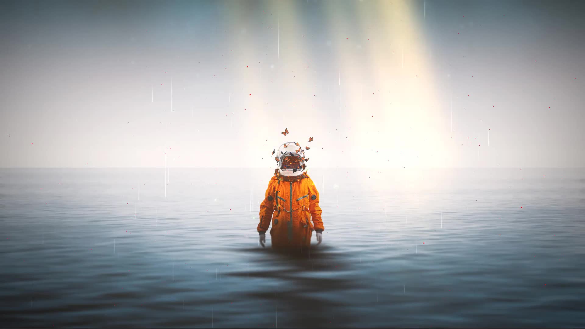 Download Lost Astronaut And Water Live Wallpaper