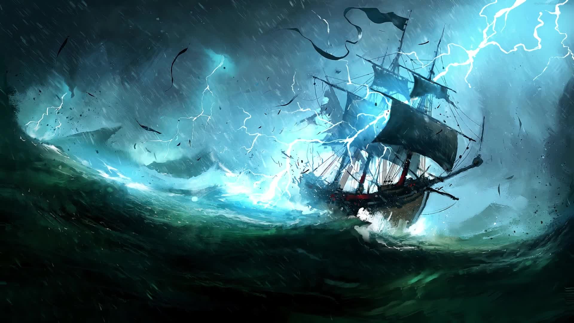 Download Pirate Ship PC Live Wallpaper