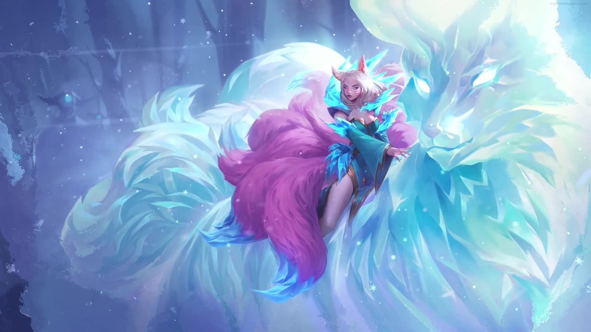 Download Ahri Ice Fox Live Wallpaper