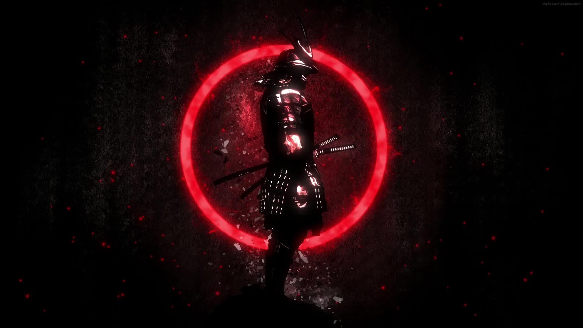 Download PC Animated Red Ring Samurai Live Wallpaper