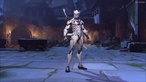 Download Genji Halloween OverWatch Live Wallpaper