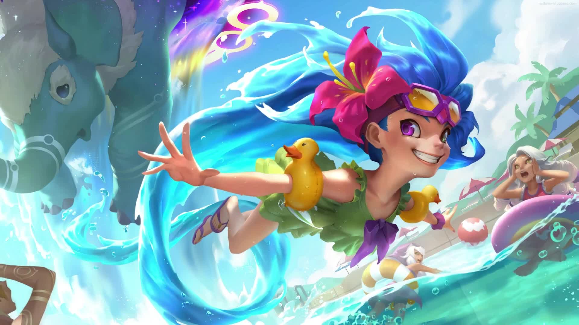 Download PC Pool Party Zoe HD Live Wallpaper